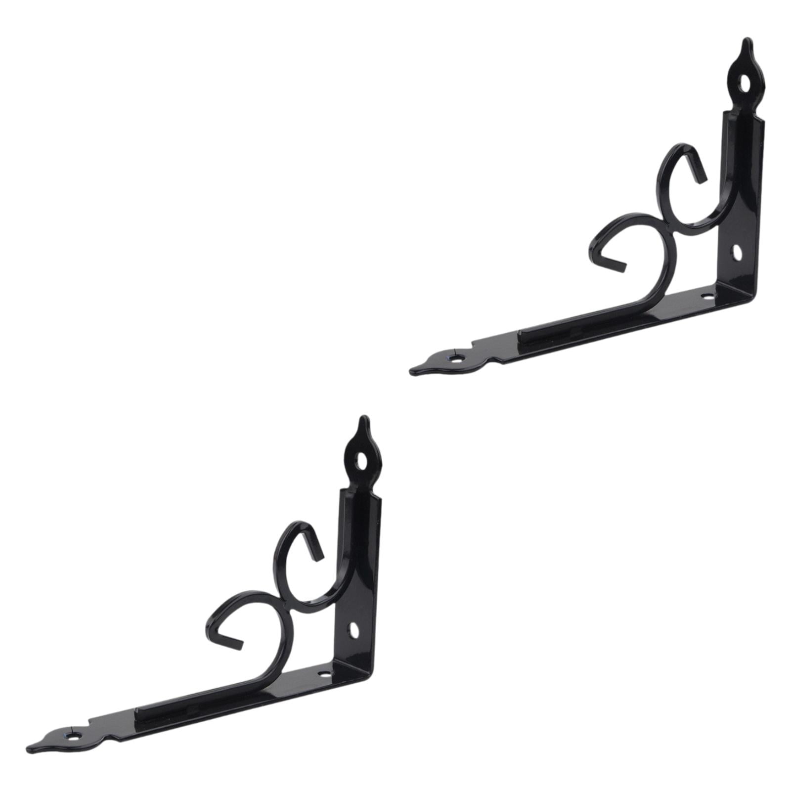 Bothyi - 2x Soportes De Estante De Estantería Que Ahorran Espacio Para Guardar La Esquina De La Esquina Espesada Soporte De Soporte De La Plataforma Negra