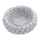 thumbnail image 1 of Cesta De Cama Para Gatos De Punto De Algodón, Redonda, Hecha A Mano, Cómoda Para Perros Pequeños, Cachorros, Gris Claro, 1 of 5