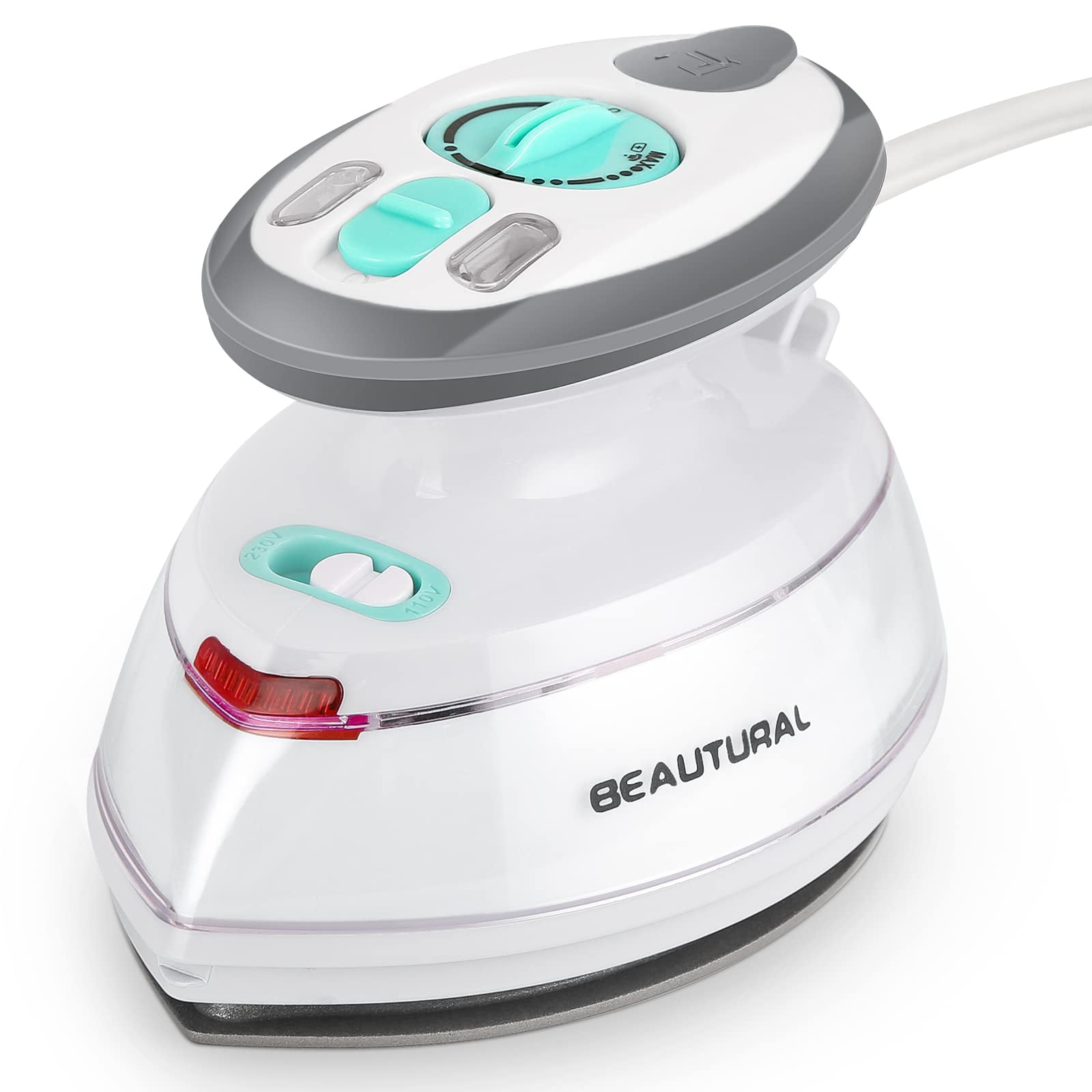 Plancha De Vapor Mini Travel Beautural De Doble Voltaje, Antiadherente