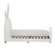 thumbnail image 3 of Twin size Upholstered Rabbit-Shape Princess Bed ,Twin Size Platform Bed with Headboard and Footboard,White (Old SKU WF311629AAK), 3 of 3