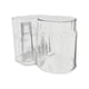 thumbnail image 3 of Soporte Para Cepillos De Dientes Y Pasta De Dientes Con Taza, Estante Moderno Para Cepillos De Dientes, Ducha Para El Hogar, Color Blanco, 3 of 3