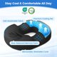 thumbnail image 2 of Donut Pillow Cooling Gel Memory Foam Cushion, Large, Black, 2 of 3