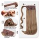 thumbnail image 2 of Xiao Hua Peluca de extensión de coleta lisa de 17 pulgadas, 1 peluca sintética, extensión de coleta envuelta, peluca de coleta de extensión instantánea, adecuada para uso diario, A03, 2 of 3