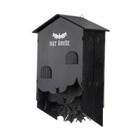 Magideal - Bates De Madera Decoración De Refugio De La Casa Fácil Instalación Colgando De Tres Bolsillos De Cámara Para El Patio Trasero Al Aire Libre Y Percha