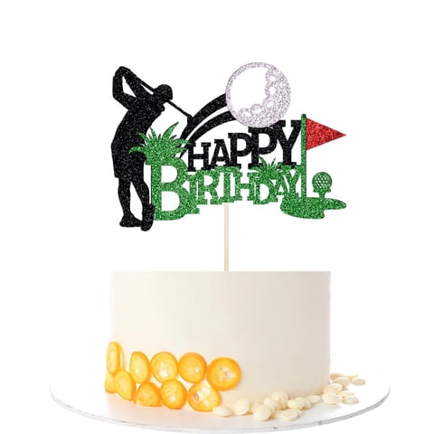 Kaoenla - Cake Topper Kaonla Golf, Tema Deportivo De Feliz Cumpleaños