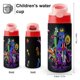 thumbnail image 2 of Rainbow FriendsBotella de Agua con Tapa Pop Top de Un Toque, Acero Inoxidable, a Prueba de Fugas, para Deportes, Botella Infantil rosa 12 oz, 2 of 6