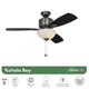 thumbnail image 2 of HUNTER VENTILADOR TECHO 48 PULGADAS KOHALA BAY, 2 of 11