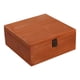 thumbnail image 2 of Caja De Almacenamiento De Madera Decoraciones Portátiles Para El Hogar Caja De Regalo Sin Terminar Caja De Baratija Marrón 23x23x10cm, 2 of 5