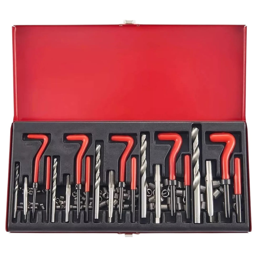 Genérico - Kit Reparacion De Hilos Dañados Insertos Helicoil 131 Pcs