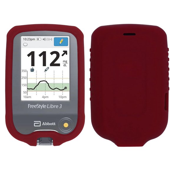Set de Fundas Protectores usastar-SNK para Freestyle Libre 3 Rojo