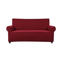 Genérico - Funda De Sillon 3 Cuerpos Cuadrille Color Burdeo