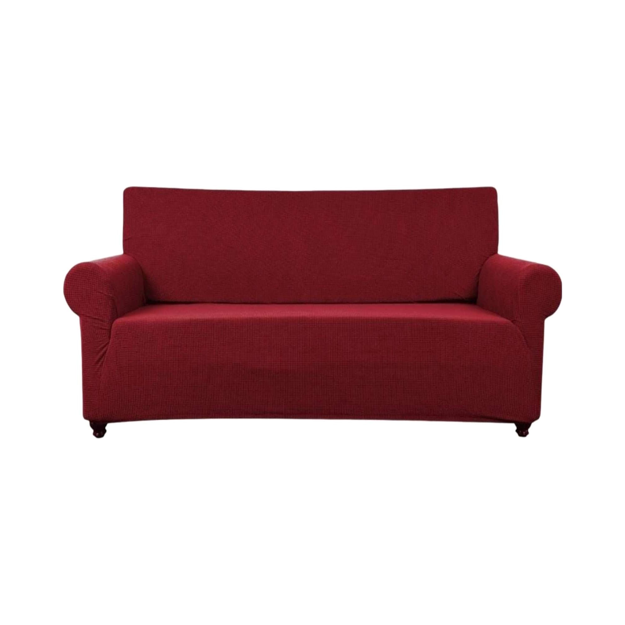 Genérico - Funda De Sillon 3 Cuerpos Cuadrille Burdeo