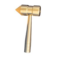 Ioensy - Mini Martillo De Latón, Martillo De Nogal, Manualidades, Proyectos De Bricolaje, Pasatiempos, Punzón De Latón