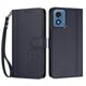 thumbnail image 3 of Funda Cartera Trébol para Motorola Moto G Play 2024 4G con Ranuras Tarjetas y Carga Inalámbrica Azul oscuro, 3 of 6