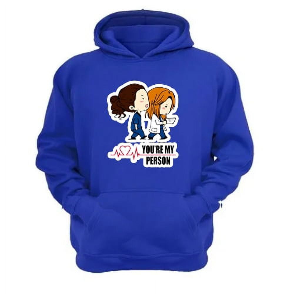 Genérico - Polerón Canguro Grey´s Anatomy Azul Talla S Unisex