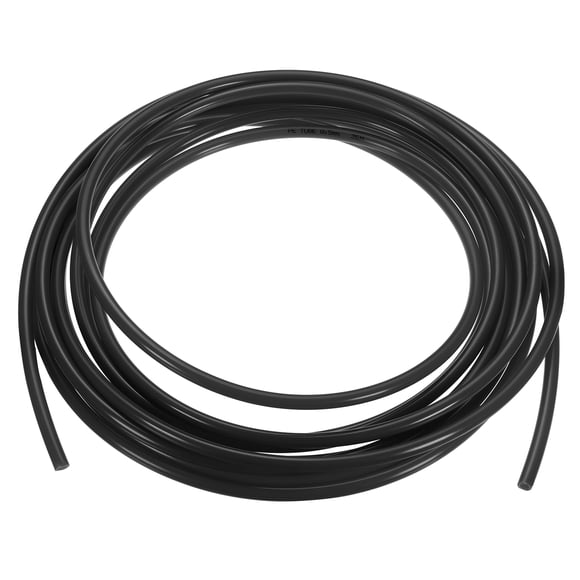 Uxcell 3/16"ID x 5/16"OD Tubo de PE Translúcido Flexible Manguera de Agua Negra, 25 Pies