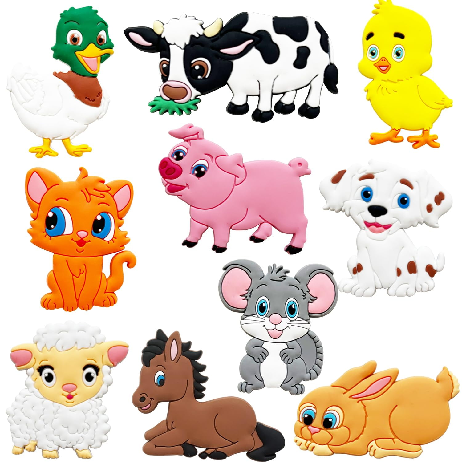 Imanes De Nevera Alneti Farm Animals Para Niños Pequeños