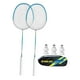 thumbnail image 1 of Juego De 2 Raquetas De Bádminton Resistentes Para Interior, Exterior, Exterior, Patio Trasero, Color Azul, 1 of 3