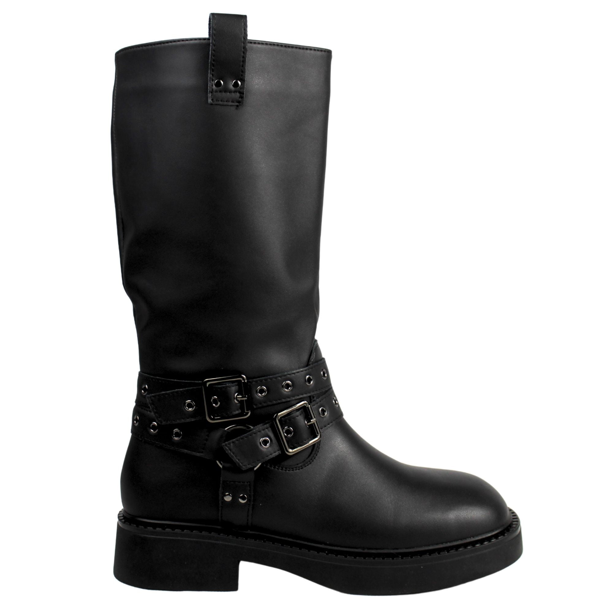 Megabazar Spa - Bota Alta Mujer Casual 91 Yassne Negro