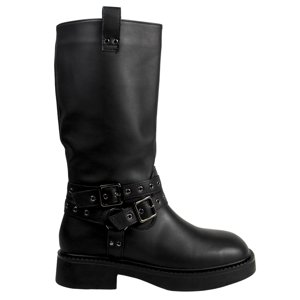 Megabazar Spa - Bota Alta Mujer Casual 91 Yassne Negro