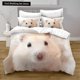 thumbnail image 1 of x2028 Bed SheetsHamster Duvet Cover Size Family Pet Guinea Pig Bedding Set for Kids Boys Girls Lovely Mini Animal /Quilt Cover 3-Piece Bedding Set (1 Duvet Cover + 2 Pillow Shams) nj2028, 1 of 5
