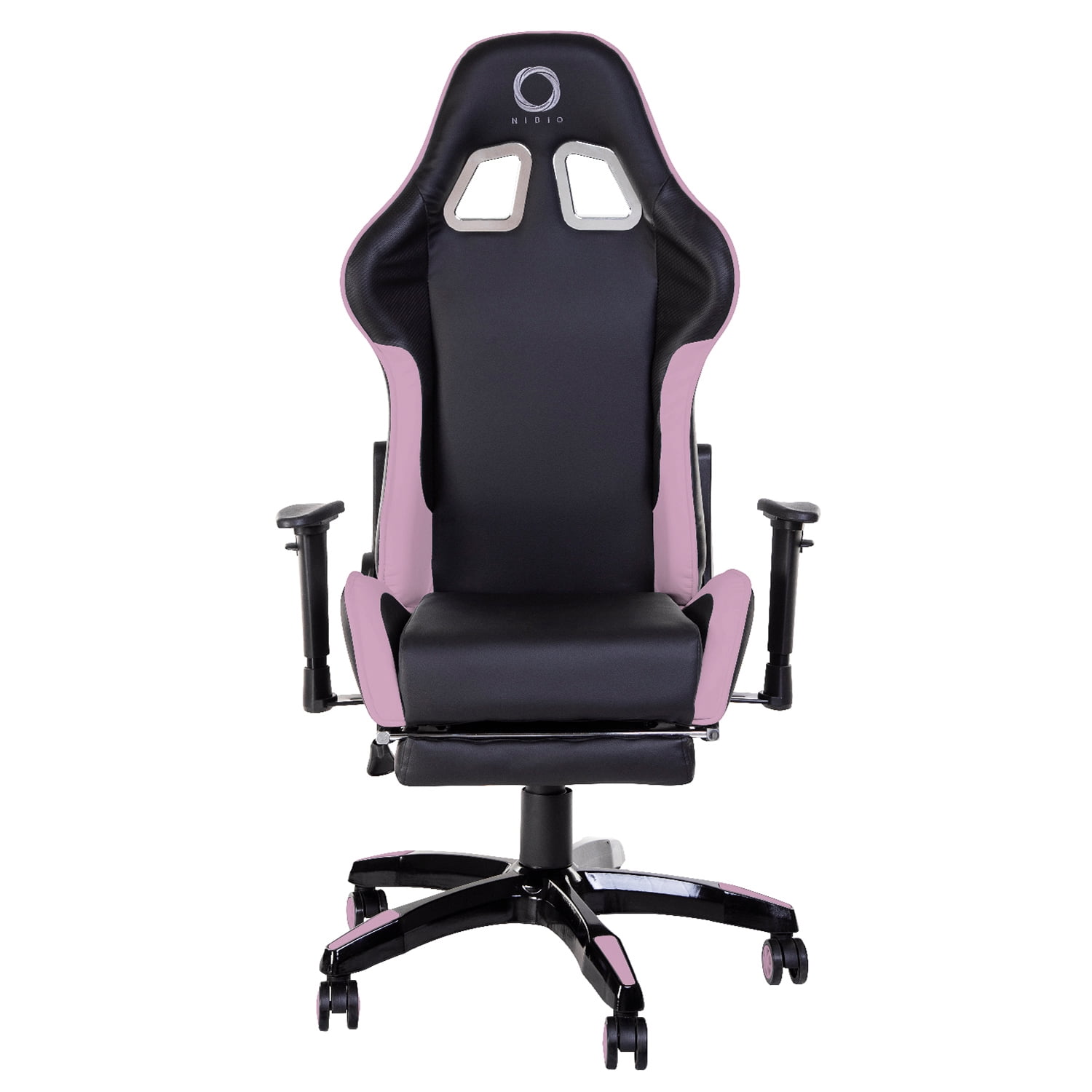 Silla Gamer Nibio Destroyer Reclinable 180° Apoyapies Cuero Pu Rosa