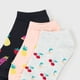 thumbnail image 2 of Calcetines Mujer Tripack Cortos Negro/Gris/Blanco Corona, 2 of 4
