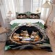 thumbnail image 1 of Anime Squirrel Tea Party Bedding - Includes One Quilt Cover and Two Pillowcases (No Core) - Perfect for Bedroom and Guest Room Decoration Festive Gift Polyester, 1 of 1
