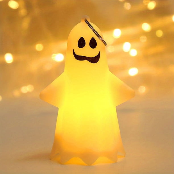 1pc Realistic Ghost Tealights with Flickering LED Flameless Candles - Perfect for Halloween, Thanksgiving, and Home Decor