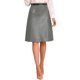 thumbnail image 2 of INSPIRE CHIC Falda de Mujer de Cuero Sintético Línea A Cintura Alta Vintage Lápiz Midi Falda M Gris Oscuro, 2 of 6