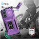 thumbnail image 3 of Funda Armada para Motorola edge 5G 2024 con Tapa Deslizante y Soporte Magnético Giratorio Morado, 3 of 5
