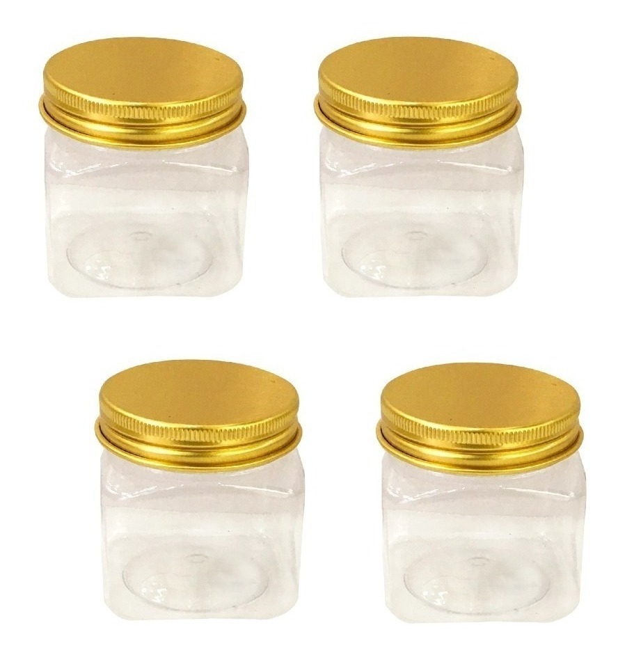 Genérico - 4 Potes Plasticos Frascos Plasticos Pote Plastico Frasco