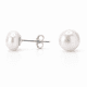 thumbnail image 3 of Aros De Plata 925 Perla Achatada 12 mm, 3 of 6