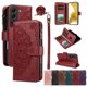 thumbnail image 1 of Para Samsung Galaxy S22 Plus 5G Funda Tipo Billetera, 9 Ranuras para Tarjetas Bloqueo RFID Bolso Cruzado Cubierta de Cuero, Bolsillo con Cierre, Correa de Muñeca y Hombro Desmontable, Funda, 1 of 11