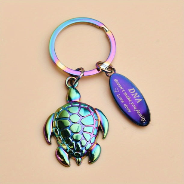 Five Color Turtle Awesome Keychain For Men, Creative Gift For Men