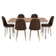 thumbnail image 1 of Comedor 6 Sillas Sin Brazo Miel - Café Oscuro, 1 of 8