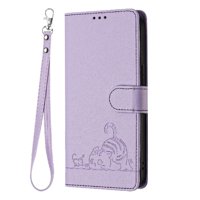 Funda Tipo Cartera Foxdock Para Samsung Galaxy A03 Con Soporte, Ranuras, Rfid, Diseño De Gato