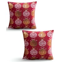 Genérico - Set De 2 Fundas De Cojin Para Navidad M6