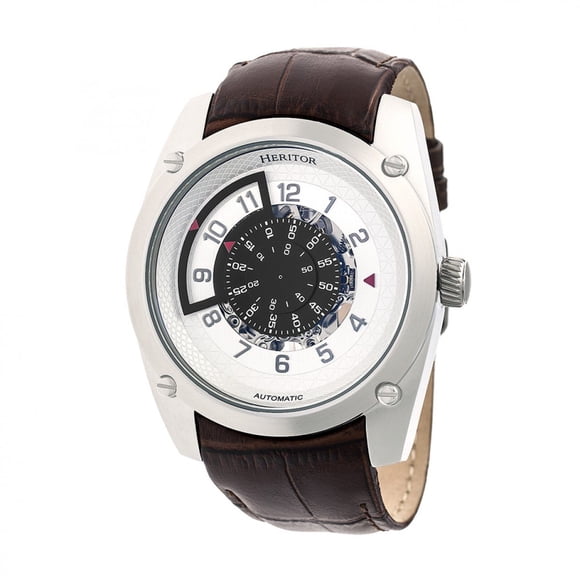 Reloj HERITOR Automatic Daniels Semi-Skeleton, correa de piel