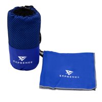 Exprenee - Set 3 Toalla Microfibra Natacion Viaje Trekking Azul