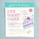 thumbnail image 2 of Parches para ojos Patchology Eye Want Cake, suavizantes e hidratantes, 2 of 5