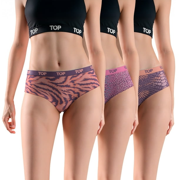 Calzón Pantaletas Algodón Con Elástico Pack 3 Coleccion Skins C1