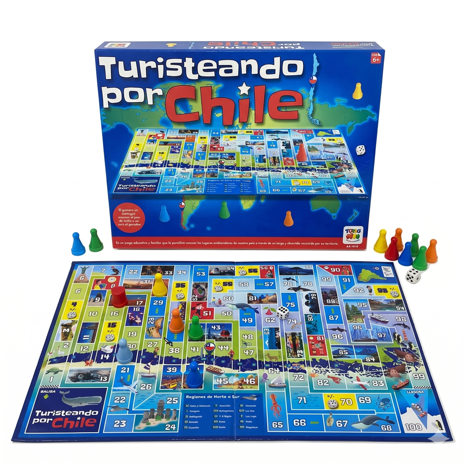Juego De Mesa Turisteando Chile - Toyng