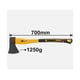 thumbnail image 3 of Hacha Profesional Ingco Mango Fv 19x70 Cm 1250 G Hax02012508, 3 of 5