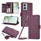 thumbnail image 1 of Funda Tipo Libro para Motorola Moto G85 5G, Tapa con Imán, Morado Oscuro, 1 of 6