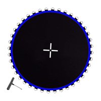 Magideal - Matín De Reemplazo De Trampolín Mat De Salto Trampolín Entrenamiento De Accesorio Redondo Familia Al Aire Libre, Con Ojales De Metal De Salto De Salto Azul 56 Hebilla