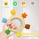 thumbnail image 2 of Anillos de dentición WALULAN Sensory Toys para bebés de 0 a 12 meses, 2 of 8