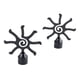thumbnail image 1 of Pack 2 Unidades Terminal Sun De Metal Negro 19 Mm, 1 of 2