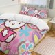 thumbnail image 3 of Hello Kitty Bouquet Bedding Set for Girls Kids Teen Tween Ultra Soft Microfiber Comforter Set Twin Size with 3-Pieces Comforters Bed Sets Bedroom Decor Bed Sheets, 3 of 5