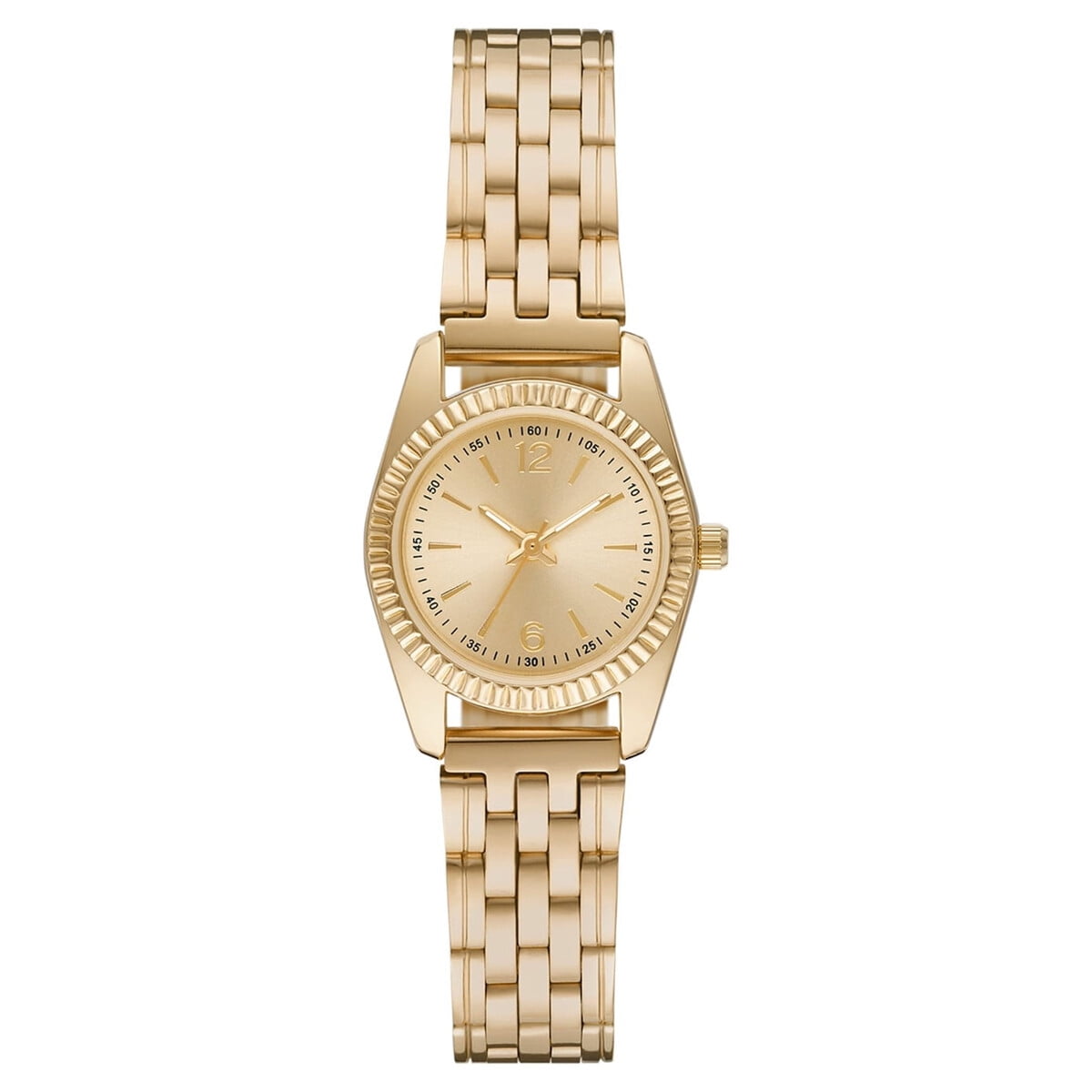 Reloj Mujer Time And Tru Dorado Quartz Pulsera 165mm